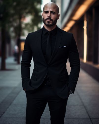 Classy Full Black Suit